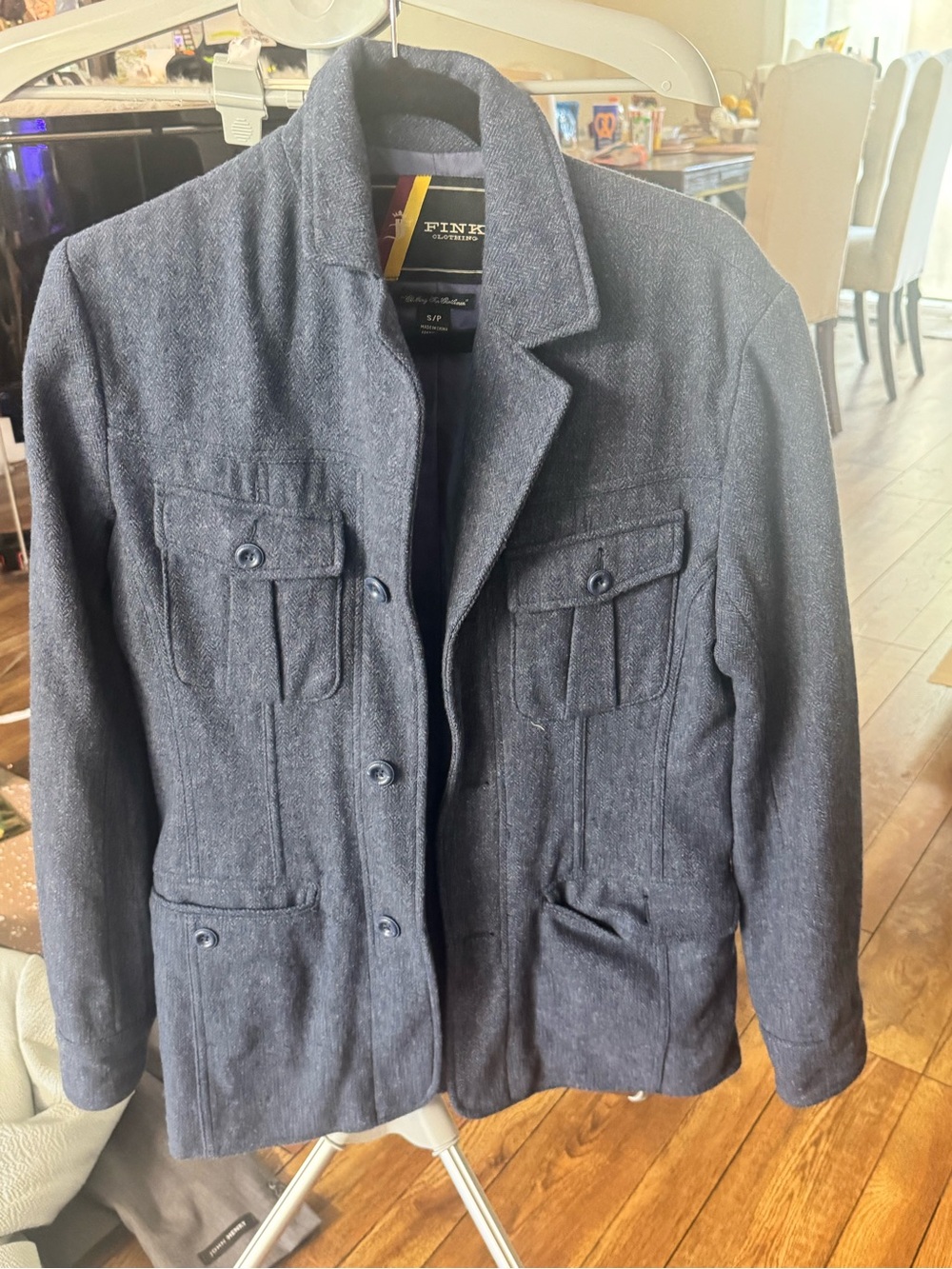 Urban Outfitters Navy Military Field Jacket
